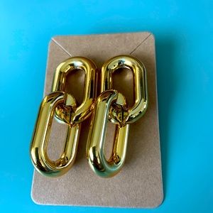 Gold Chain Drop Earrings